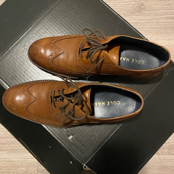 Men’s Cole Haan Wayne Wingtip Leather Dress Shoe size 7.5 - Picture 2 of 6